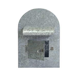 Industrial Galvanized Metal Mailbox Arched Top <b>Wall</b> Mount Slot Access Door Outdoor Letter <b>Box</b> Home Exterior <b>Wall</b> Decor - Product Image 2