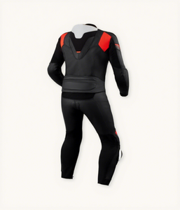 Combinaison de moto en cuir pour homme Mevit Combi Argon 2 en cuir de vache/canguro, deux pièces, pour la course/la conduite, certifiée CE, toutes tailles - Product Image 2