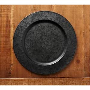 Silver Brushed <b>Charger</b> <b>Plate</b> | 33cm Round Decorative Wedding <b>Plate</b> | Bulk Wholesale Event Tableware Handmade Metal Underplate - Product Image 4