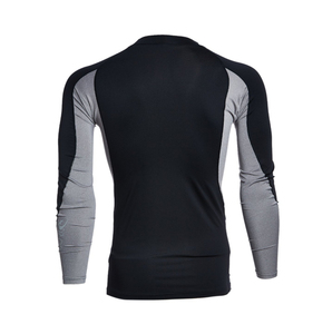 T-shirt de compression unisexe à manches longues en Spandex/Nylon 140g, respirant, avec logo personnalisé OEM, pour MMA et BJJ, options de couleurs personnalisées - Product Image 3