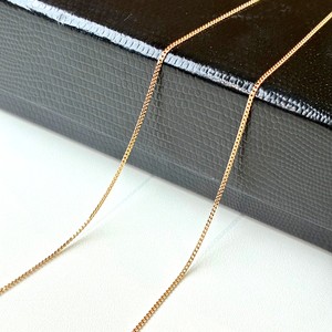 สร้อยคอแบบ Curb Chain ญี่ปุ่น 18k ยาวเป็นเมตร ทองคำแท้ Au750 สร้อยคอแบบ Curb Chain แบบม้วน - Product Image 2