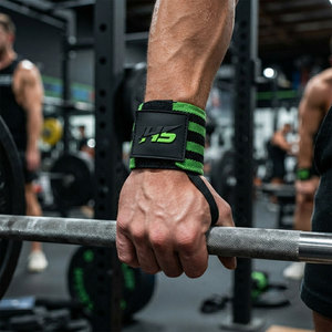 Finished End Binding Easily Fit Unisex Wrist Wraps Ideal For Cross Fit Dead Lifting Powerlifting <b>Athletics</b> Use Wrist Straps - Product Image 4