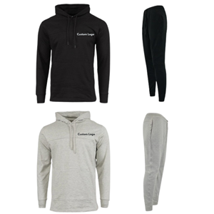 Conjunto Deportivo de Invierno para Hombre OEM |   Conjunto de Punto Casual con Bordado 3D de Diseño Personalizado, 100% Algodón, Color Sólido, Talla Grande, con Cierre - Product Image 4