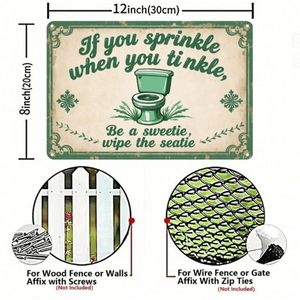 CIFbuy Insegna in Alluminio Vintage Rustica 8x12 Pollici TikTok per Attrezzature di Servizio Ritiro Temu con Luci Indicatrici 20.3x30.5cm - Product Image 3