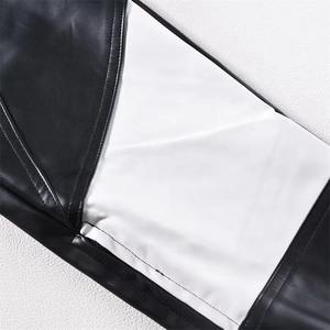 PIHA SPORTS Men's Leather Pants Straight Leg High Waist Flat Front Zipper Fly Casual <b>Trousers</b> <b>Waterproof</b> <b>Breathable</b> Outdoor - Product Image 3