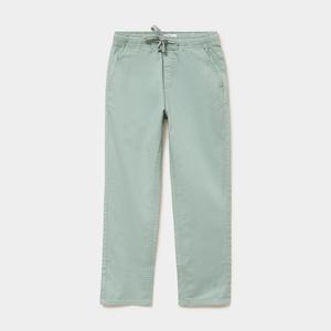 Pantalon Chino Garçon Vert Pastel en Coton Extensible Vintage Imperméable Confortable Taille Ajustable Coupe Droite Décontracté pour Enfants - Product Image 1