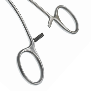 Pinces aortiques miniatures Subramanian 5 1/2″ à double courbure en S, pince chirurgicale vasculaire en acier inoxydable - Product Image 6