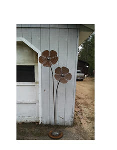 Estacas de jardín de metal resistentes al óxido para soporte de plantas trepadoras, postes de jardín de acero fuerte - Product Image 5