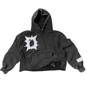 Nouveauté 2026 – Sweats à capuche thermiques pour hommes, personnalisés, de qualité supérieure, 100 % coton, effet vieilli, vente en gros - Product Image 6