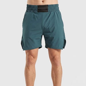 Wholesale Premium Islamic Modest Awrah Shorts Men Double <b>Layer</b> <b>Mid</b> Waist Solid High Street Breathable Quick Dry Athletic - Product Image 1