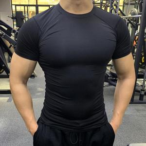<b>Compression</b> Knitted <b>Mens</b> Gym Clothes Oem Custom Muscle <b>Shirt</b> Sportswear Long Sleeves Tshirt Wear for <b>Men</b> Top quality - Product Image 2