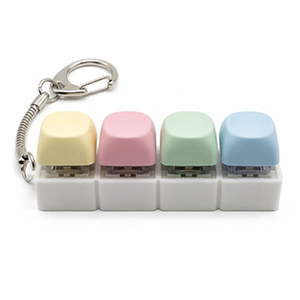 Custom Pastel Mechanical Keyboard Keycap Keychain Cute Keyring Bag Charm <b>Creative</b> Design PBT+PC Material Welcome <b>Gifts</b> - Product Image 1
