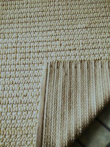 Alfombra de Lana y Algodón Gruesa Antideslizante Tejida a Mano, Estilo Moderno con Rayas Blancas, Hecha en India para Uso en el Hogar y Hoteles, Tapete de Entrada al Por Mayor - Product Image 5