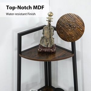 Libreria Angolare a 5 Ripiani, Scaffale Multifunzione a Scala per Spazi Ristretti - Product Image 5