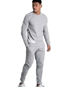 High Quality Custom Logo Breathable Winter <b>Knitted</b> Solid Color Tracksuit Sweatsuit <b>Sets</b> for Men - Product Image 6