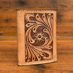 กระเป๋าสตางค์พับสามทบทำจากหนังแท้พิมพ์ลายโลโก้ได้ตามต้องการกระเป๋าสตางค์ธุรกิจใส่บัตรได้หลายใบคุณภาพสูงขายส่ง - Product Image 5