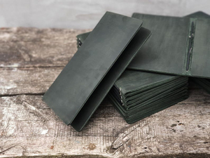 Porte-menu en cuir véritable de qualité supérieure, porte-menu avec clip, dossier de menu, vente en gros, couverture de menu pour restaurant, panneau de menu personnalisé ALM-0076 - Product Image 2