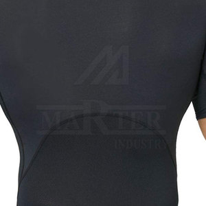 Wholesale <b>Men</b> <b>Compression</b> <b>Shirts</b> Short Sleeves Slim Fit Athletic Workout Gym Training 100% Cotton Breathable Eco-Friendly - Product Image 6