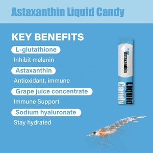 Caramelo Líquido de Astaxantina a Granel con Glutatión y Ácido Hialurónico, Marca Privada OEM, Antioxidante Antienvejecimiento que Ilumina la Piel - Product Image 3