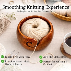 Wooden <b>Yarn</b> Bowls High Quality - Product Image 1