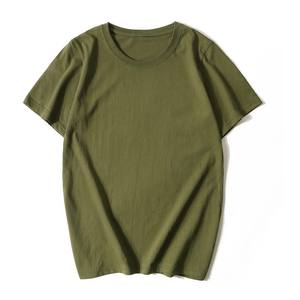 T-shirt basique en coton CVC à col rond, coupe ample, manches courtes, couleur unie, prix d'usine Chine, vente en gros Bangladesh - Product Image 5