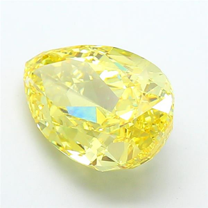Diamant de laboratoire de 8,23 carats, taille poire, jaune vif fantaisie, clarté VS1, coupe excellente, pierre non montée, certifié IGI, qualité supérieure - Product Image 3