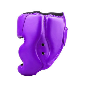 Protector de cabeza de la mejor calidad con logotipo personalizado, hecho en cuero, servicio OEM ODM, protector de cabeza para entrenamiento de boxeo y seguridad deportiva. - Product Image 3
