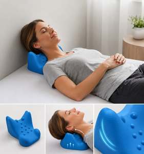 Almohada de Tracción Cervical y Estirador de Cuello en Forma de C LN/H con Nodos de Acupresión para Alivio del Dolor Cervical y Tecnología para el Cuello - Product Image 3