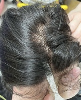 Qualité de luxe La perruque sans enchevêtrement cheveux humains bruts vietnamiens fabriqués à partir de 2 faisceaux de couleur claire naturelle droite HD