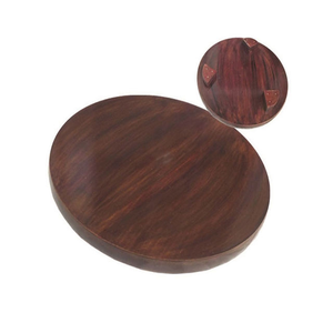 Wood Round Shape Hand Painting Chakla Belan High Quality <b>Rolling</b> <b>Pin</b> and <b>Rolling</b> Board Kitchen Accessories - Product Image 3