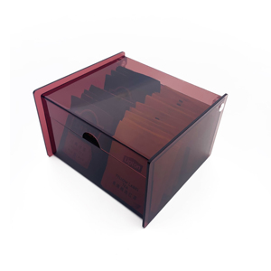 Modern <b>Acrylic</b> Cube Display Case: Solid <b>Block</b> Design Ideal for Stylish Tea Bag Organization and Eye-Catching Presentation - Product Image 6