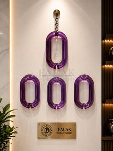 Cadena Decorativa de Resina Colorida para Colgar en la Pared, Adorno Artístico para el Hogar, Sala de Estar, Dormitorio y Decoración de Hoteles de Lujo - Product Image 5