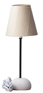Luxury Indoor 100% Hemp Fiber Organic Paper <b>Lamp</b> Handmade <b>Table</b> <b>Lamps</b> with Sandwiched Recycled Cotton Thread - Product Image 1