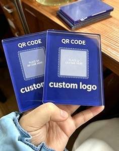 Support de Table en Acrylique Personnalisé avec Logo, Présentoir Transparent, Cadre pour Code QR, Porte-Menus de Bureau pour Restaurant et Promotion au Bureau - Product Image 6