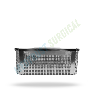 Special Size Sterilization <b>Basket</b> With Lid Stainless Steel Surgical Instrument Tray Medical Autoclave Storage <b>Basket</b> - Product Image 3