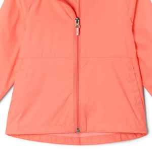 Chaqueta Impermeable con Capucha Color Coral para Mujer, Ropa Casual para Exteriores, Senderismo y Viajes - Product Image 3