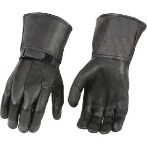 Gants de conduite en cuir SH864 pour homme, en peau de daim noire non doublée, doublés de laine, pour un usage quotidien et les sports de ski - Product Image 4