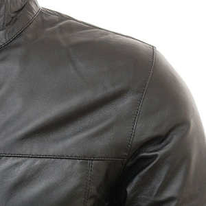 Blouson en cuir pour homme style motard, design tendance, prix abordable, idéal pour l'hiver - Product Image 4