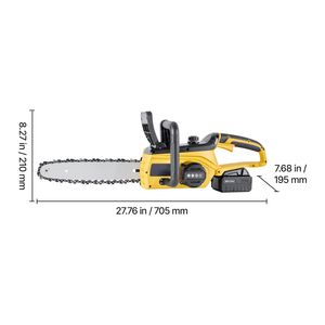 Motosega a Batteria 20V 12 Pollici Senza Spazzole, Elettrica Portatile per Legno, 4.0Ah con Caricatore Rapido Incluso - Product Image 4