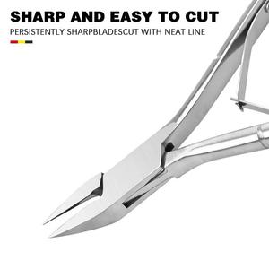 Coupe-ongles professionnel Morje en acier inoxydable, à mâchoires larges de 10 mm, pointe affûtée pour ongles épais, usage adulte - Product Image 2