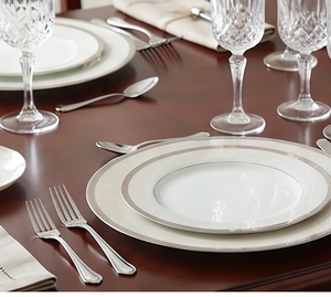 Modern Stainless Steel Flatware Set With High <b>Mirror</b> Polish Dishwasher Safe Wedding Cutlery 4 Piece Set - Product Image 6