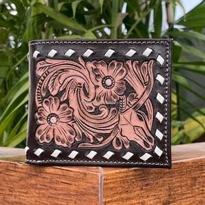 Nouveaux portefeuilles de luxe en cuir usiné à la main de qualité de designer portefeuilles courts et minces en cuir de vachette personnalisés fentes pour cartes RFID sacs à main pour hommes - Product Image 2