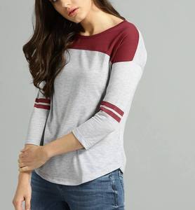 Camiseta de Manga Larga de Alta Calidad, Cómoda y Duradera para Mujer, Corte Ajustado, Casual, Lisa, Cuello Redondo - Product Image 4