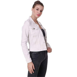 Chaquetas Vaqueras Casuales de Buena Calidad para Mujer, Cómodas, Transpirables, con Diseño Moderno, Acolchadas, Decoradas con Perlas, para Otoño - Product Image 6