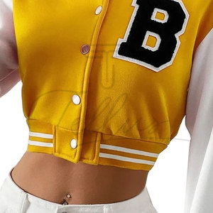 Veste universitaire d'hiver pour femme en peau de mouton respirante, couleur unie, en coton et laine, au meilleur prix, service OEM disponible - Product Image 6