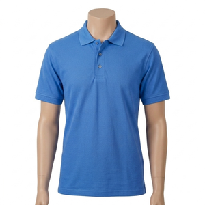 Polo en polyester à manches courtes, vente en gros, personnalisable avec logo brodé, polos de golf unis, polos de pêche - Product Image 1