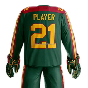 Jersey de Hockey sobre Hielo Sublimado Personalizado - Uniforme de Alta Calidad 100% Poliéster Ecológico de Secado Rápido, Transpirable y Cómodo - Product Image 6