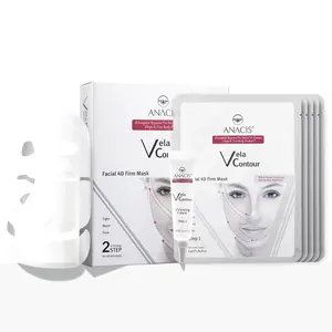 Korean Face Hydrogel Masks Vela Contour Firm Mask 24.5gX5pcs Hydration Firming Lifting Anti Aging Image Skincare Sleeping Mask