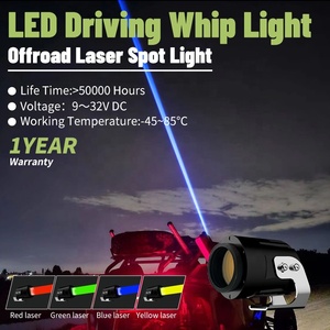 Mât de drapeau en aluminium haute puissance sans fil avec interrupteur et télécommande sans fil Buggy de camion Projecteur automobile Lumière de conduite - Product Image 4