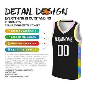 Custom Design Sublimation Printed Basketball Jerseys Lightweight Breathable Polyester Team Uniform for Summer Training Matches - Product Image 6